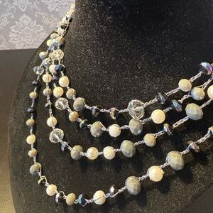 Chic Multi-Strand Beaded Necklace